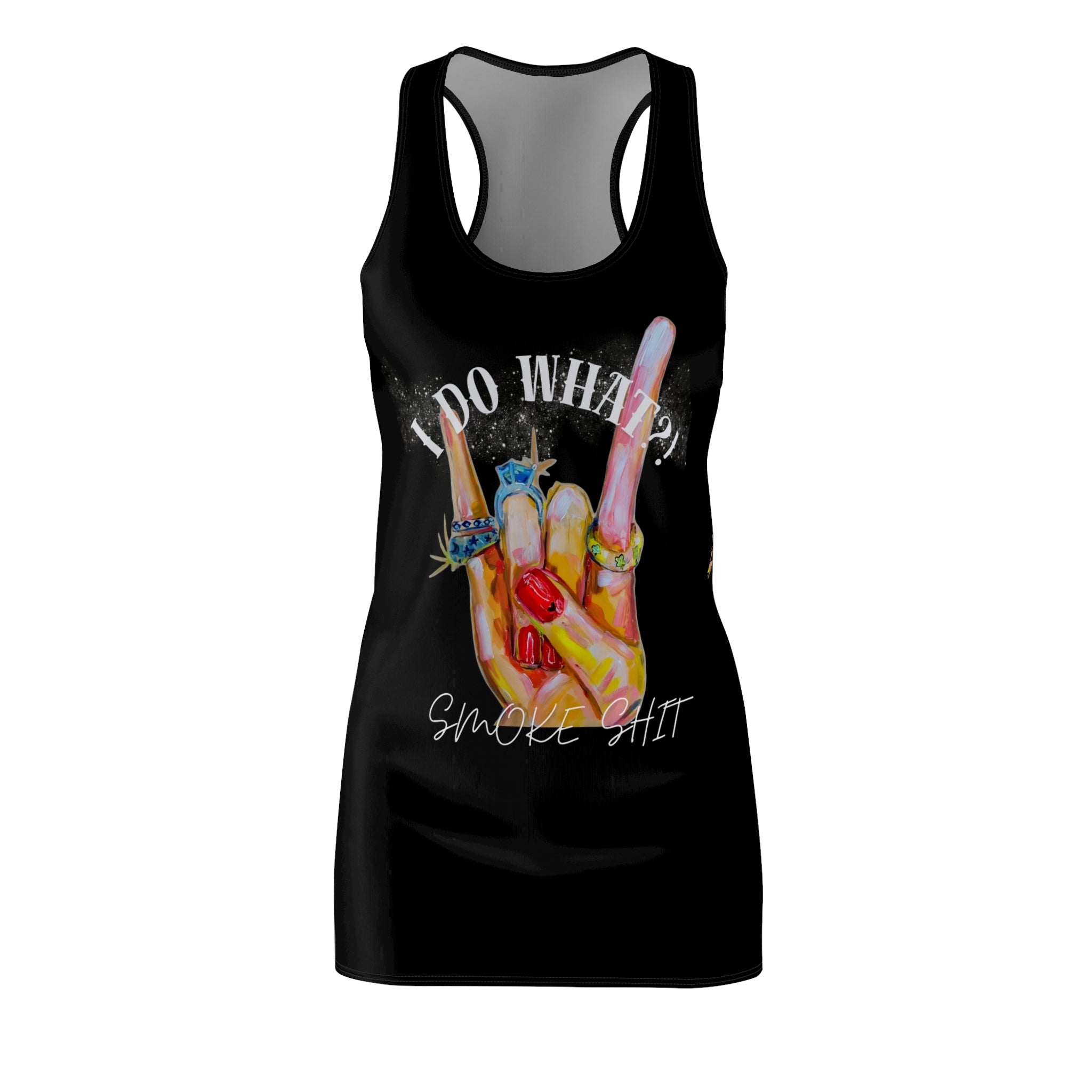BLACK SMOKE SHIT Racerback Dress